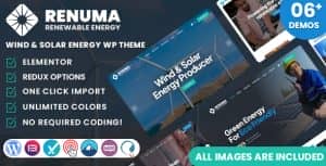Renuma – Wind & Solar Energy WordPress Theme