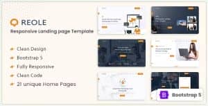 Reole – Responsive Landing Page Template