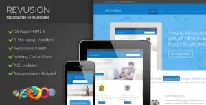 Revusion – Flat Corporate HTML Template