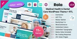 Rola – Medical Health & Dental Care Elementor WordPress Theme