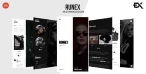 Runex – One Page Portfolio Template