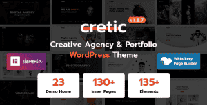 Cretic – Creative Agency WordPress Theme