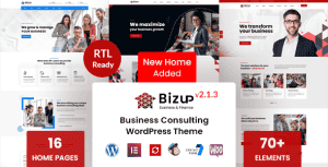 Bizup – Business Consulting WordPress Theme