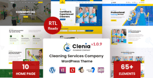 Clenia – Cleaning Services WordPress Theme