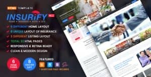 Insurify – Ultimate Template for Insurance Agency