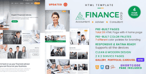 Finance Corp – A Financial Services & Business Consulting Template