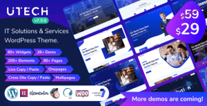 uTech – IT Solutions Services WordPress Theme