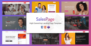 SalesPage – Landing Page Template for Creative Agencies, Apps, Portfolio Websites & Small Businesses