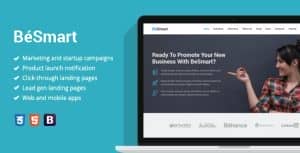 BeSmart – Startup Landing Page Template