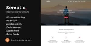 Sematic – One Page Joomla Template