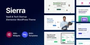 Sierra – SaaS & Tech Startup Elementor WordPress Theme
