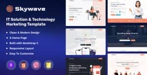 Skywave – IT Solution & Technology Marketing Template