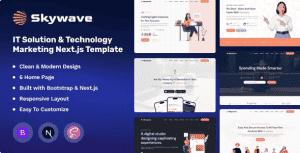 Skywave – Nextjs IT Solution & Technology Marketing Template