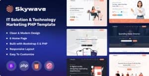 Skywave – IT Solution & Technology Marketing PHP Template
