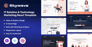 Skywave – IT Solution & Technology React Landing Template