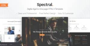 Spectral – Business & Agency One Page HTML5 Template