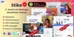 Stike – Technology & SEO IT Startup Elementor WordPress Theme