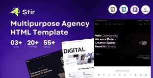 Stir – Multipurpose Agency HTML Template + RTL