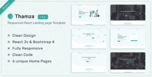 Thamza – React Js Landing Page Template