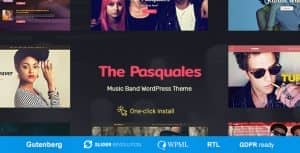 The Pasquales – DJ, Artist and Music Band WordPress Theme