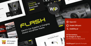 The Flash – Electric Car & Charging Station WordPress Theme