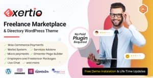 Exertio – Freelance Marketplace WordPress Theme