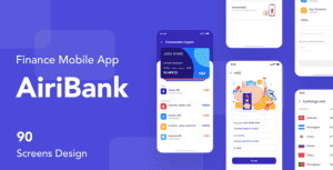 AiriBank – Finance Mobile App UI KIT