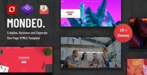 Mondeo – One Page Creative Marketing HTML Template