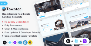 Towntor – React Next.js Real Estate Template
