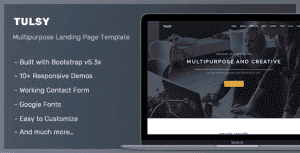 Tulsy – Multipurpose Landing Page Template