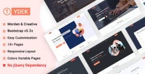 Tydek – Creative Agency Landing Page Tamplate