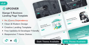 Upcover – Django 5 Business Landing Page Template