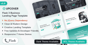 Upcover – Flask 3 Landing Page Template