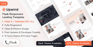 Upwind – Flask Landing Page Template