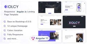 Xolcy – Angular 17 Landing Page Template
