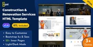 Xpat – Construction & Renovation Services Bootstrap 5 Template