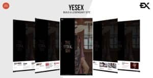 Yesex – Creative One Page Portfolio Template