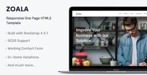 Zoala – One Page Template
