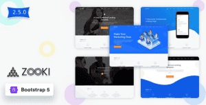 Zooki – Bootstrap 5 Landing Page Template