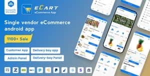 eCart – Grocery, Food Delivery, Fruits & Vegetable store, Full Android Ecommerce App