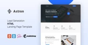 Astron – Lead Generation HTML Landing Page Template