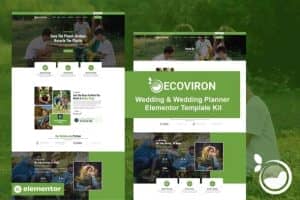 Ecoviron – Ecology & Enviroment Charity Elementor Pro Template Kit