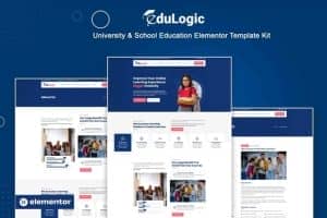 Edulogic – University & School Education Elementor Template Kit