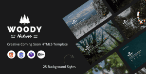 Woody – Creative Coming Soon HTML5 Template