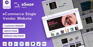 eShop Web- eCommerce Single Vendor Website