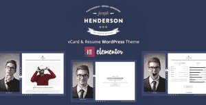 Henderson – vCard & Resume WordPress Theme