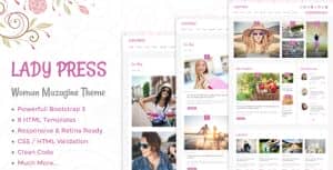 LadyPress – Woman Magazine Blog HTML Template