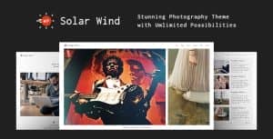 Photography WordPress Theme – SolarWind