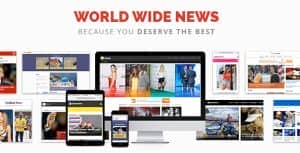 World Wide News – Magazine Responsive WordPress Theme