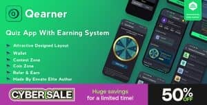 Qearner – Quiz App | Android Quiz game with Earning System + Admin panel